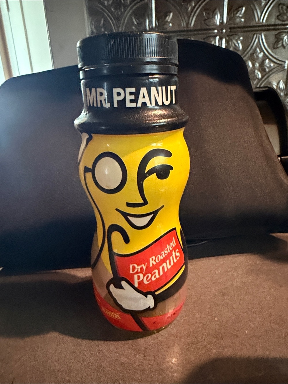 Mr. Peanut Yellow Decorative Dry Roasted Peanuts Jar